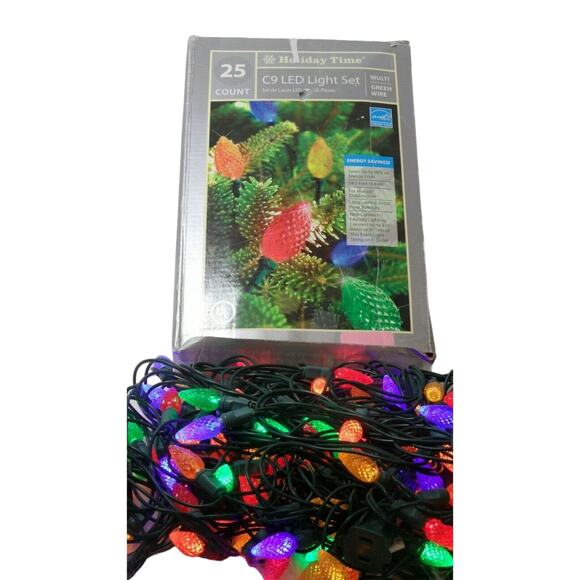 Holiday Time Textured C9 Led 25 String Light Set - Picture 1 of 3